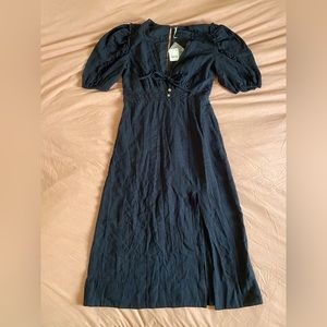 Free People Slow Pace Midi in Black - size medium
